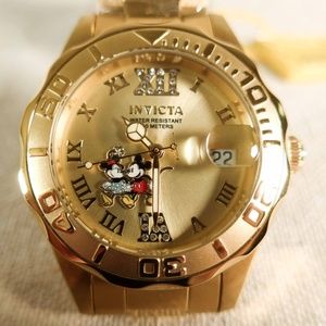 NWT Invicta Disney Limited Edition 38mm Gold Quartz Women’s Watch